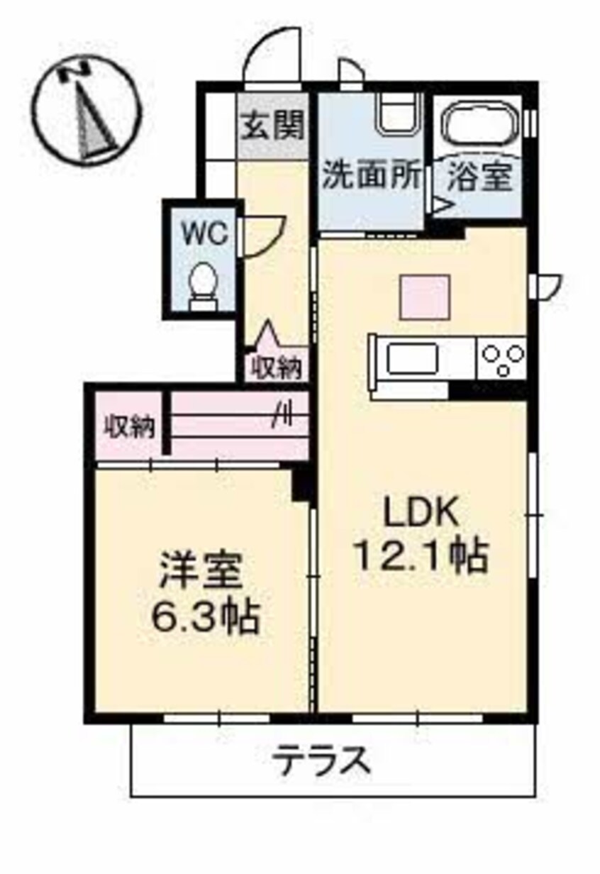 間取図 セブノール　Ｂ棟