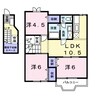 クレスト－ル　Ｄ 3LDKの間取り