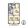 ビエントス 2DKの間取り