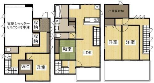 間取り図 鶴新田（Ｋ邸）戸建