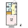 アレイ御用所　Ｂ棟 1Kの間取り