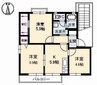 パークスター　Ａ棟 3Kの間取り