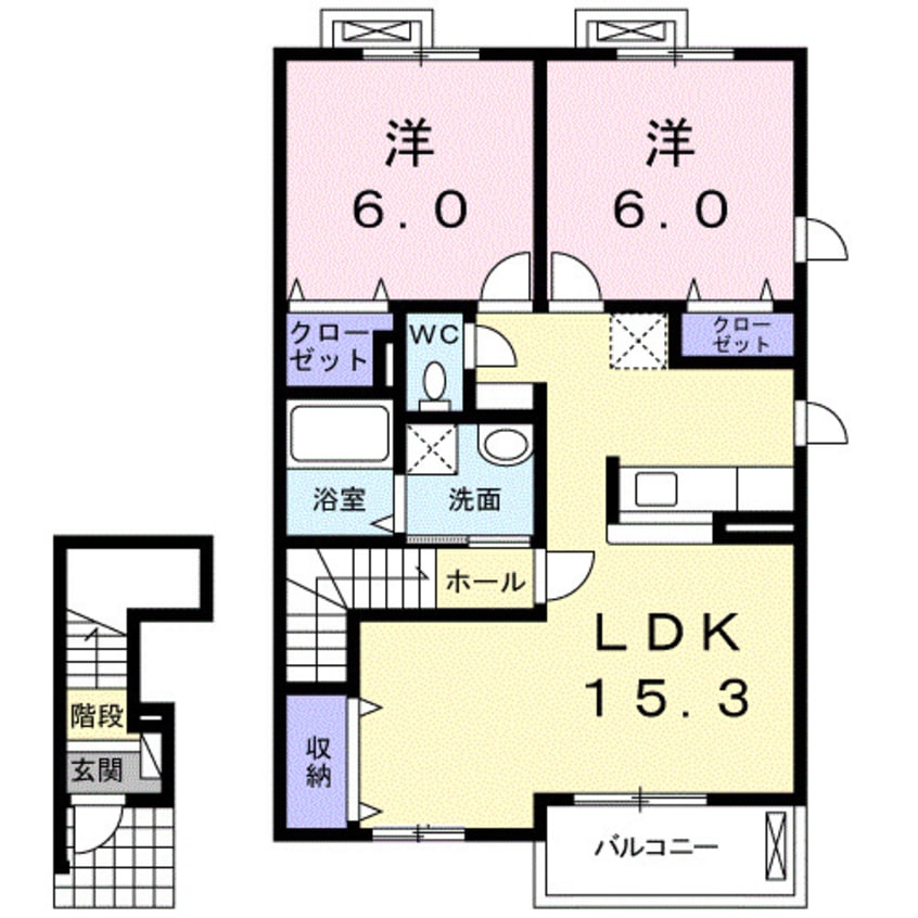 間取図 プリマヴェーラＢ