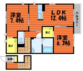 間取図 山陽本線（中国）/中庄駅 徒歩31分 2階 築12年