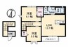 シャルマン　A棟 2LDKの間取り