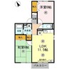 山陽本線（中国）/新倉敷駅 徒歩25分 2階 築25年 2LDKの間取り