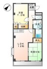 サンピア大福 2LDKの間取り