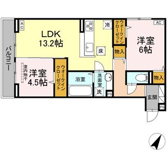 間取図 ヴィオルーチェ　Ｂ棟