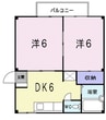 山陽本線（中国）/新倉敷駅 徒歩13分 1階 築30年 2DKの間取り