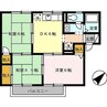 シャトルミヤケ　Ｂ棟 3DKの間取り