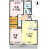 メルベーユ　A棟 2LDKの間取り