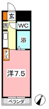 フォーバス　I 1Kの間取り