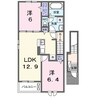 カミヒコウキ 2LDKの間取り