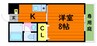 水島臨海鉄道水島本線/常盤駅 徒歩30分 1階 築20年 1Kの間取り