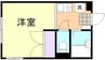 エステートナガオ 1Kの間取り
