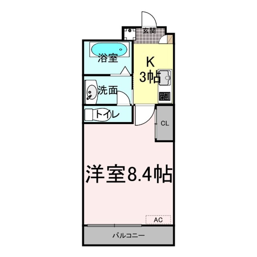 間取図 山陽本線（中国）/倉敷駅 徒歩13分 3階 築8年