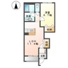 カトレア 1LDKの間取り