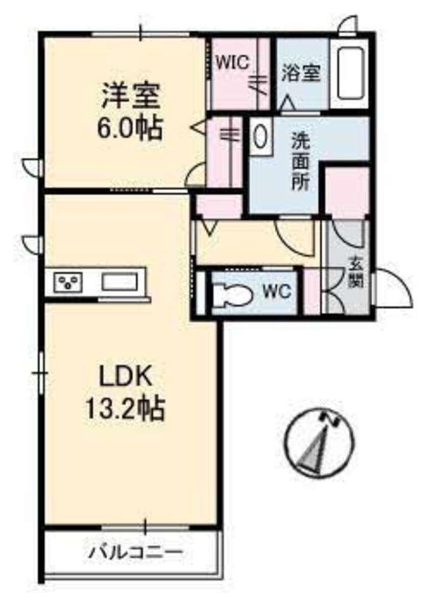 間取図 クレアガーデン　Ｂ棟
