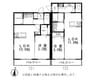 グランドメゾン小山A 1LDKの間取り