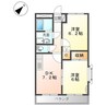 水島臨海鉄道水島本線/弥生駅 徒歩12分 1階 築24年 2DKの間取り