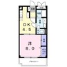 グランパス２１ 1DKの間取り
