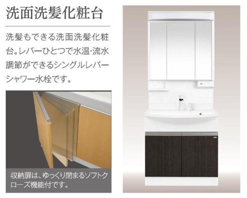 洗髪洗面化粧台（イメージ） 仮）シェルル爪崎