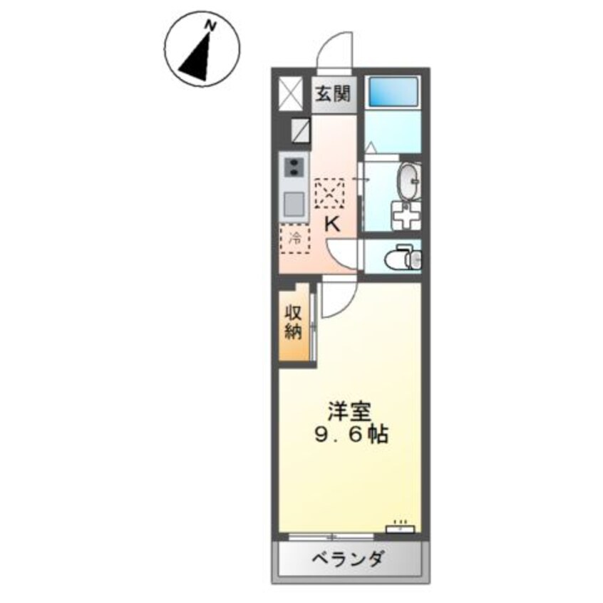 間取図 仮）シェルル爪崎