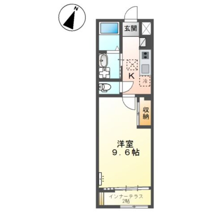間取図 仮）シェルル爪崎