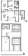 水島臨海鉄道水島本線/弥生駅 徒歩28分 2階 築21年 2LDKの間取り
