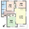 ベルディアス 3LDKの間取り