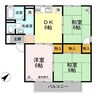 サザンハイツ 3DKの間取り