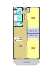 コンフォートⅠ 2LDKの間取り