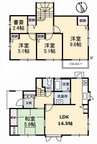 児島柳田一戸建て 4LDK+Sの間取り