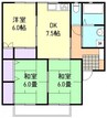 水島臨海鉄道水島本線/倉敷市駅 徒歩16分 2階 築35年 3DKの間取り