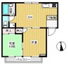 リージェント中庄パートⅡ 2DKの間取り