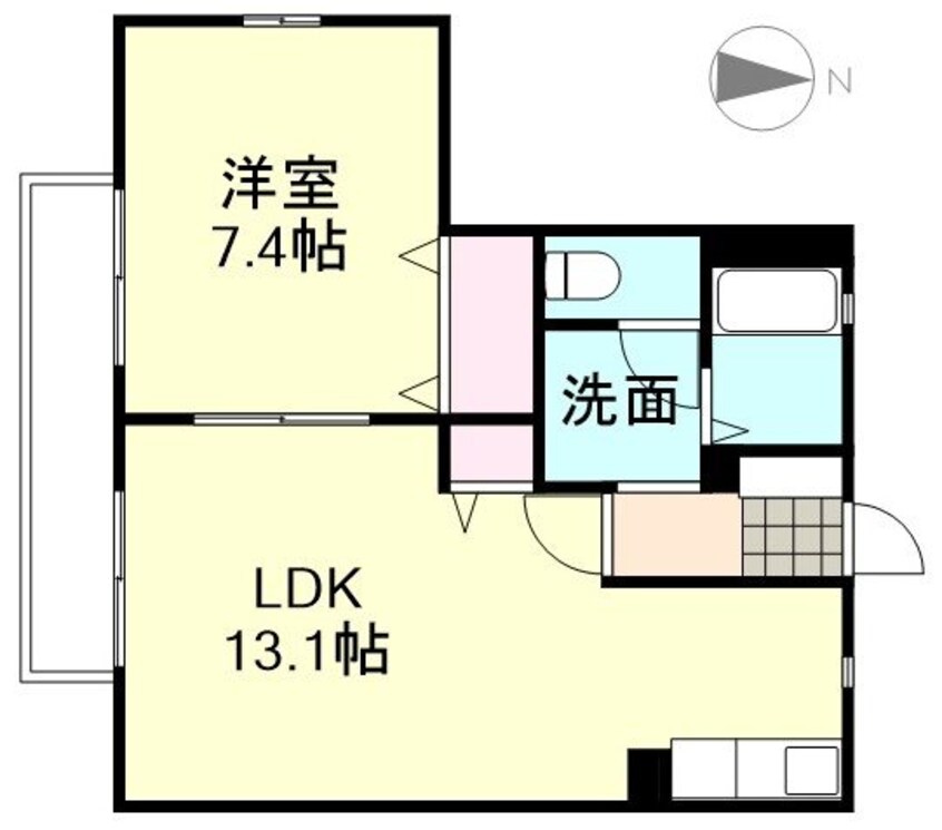 間取図 ラ・ポンテ