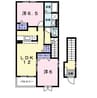 グランパル２１Ｃ 2LDKの間取り