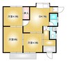 中島塩津様借家 3DKの間取り
