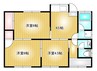 中島塩津様借家 3Kの間取り