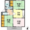 瀬戸大橋線/児島駅 徒歩27分 2階 築31年 3DKの間取り