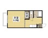 ピュア笹沖 1Kの間取り