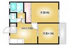 コーポセレクト 2DKの間取り