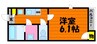 山陽本線（中国）/倉敷駅 徒歩8分 2階 築11年 1Kの間取り