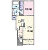 水島臨海鉄道水島本線/水島駅 徒歩46分 1階 築浅 1LDKの間取り