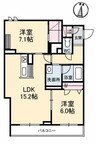水島臨海鉄道水島本線/浦田駅 徒歩5分 3階 築4年 2LDKの間取り