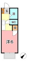 山陽本線（中国）/倉敷駅 徒歩17分 2階 築30年 1Kの間取り
