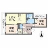 アルビレオ 2LDKの間取り