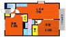 宇野線<宇野みなと線>/備前西市駅 バス:25分:停歩4分 2階 築22年 2LDKの間取り