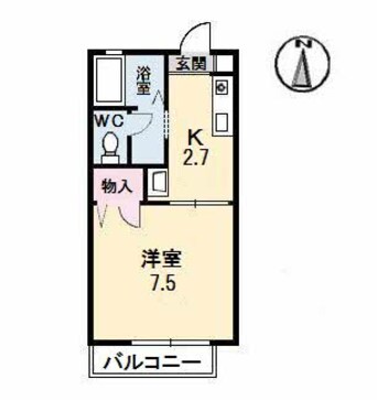 間取図 ディア　エスタ　B棟