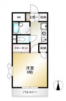 ハイシティー堀南 1Kの間取り